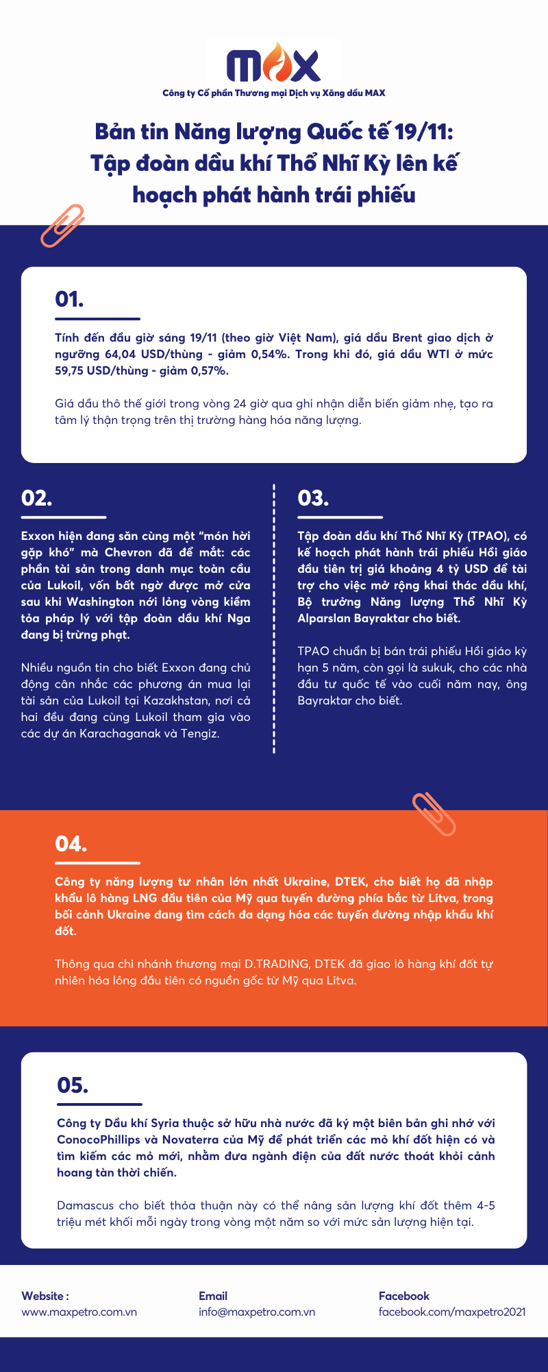 [Infographic] Bản tin Năng lượng Quốc tế 18/11: Nhóm Big Oil vướng kiện tụng tại Kazakhstan